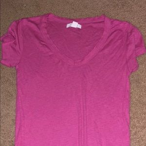 Pink Basic Tee Fitted